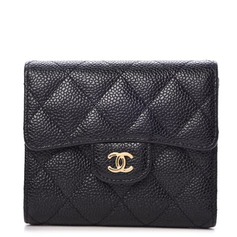 chanel caviar compact leather wallet|Small leather goods — Fashion .